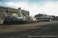 BH7 being moved to The Hovercraft Museum